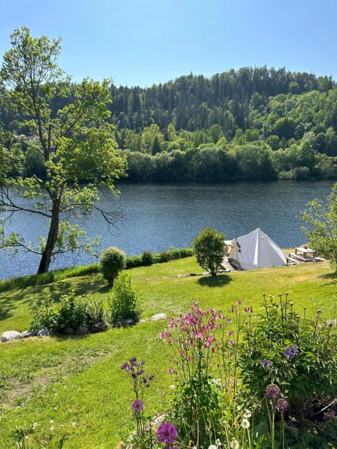 Glamping On Idyllic Lake, Paddle Boards & Rowboat Porsgrunn Eksteriør billede